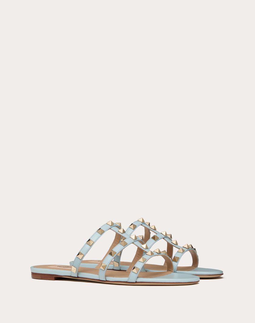 ROCKSTUD FLAT SLIDE SANDAL - Image 1